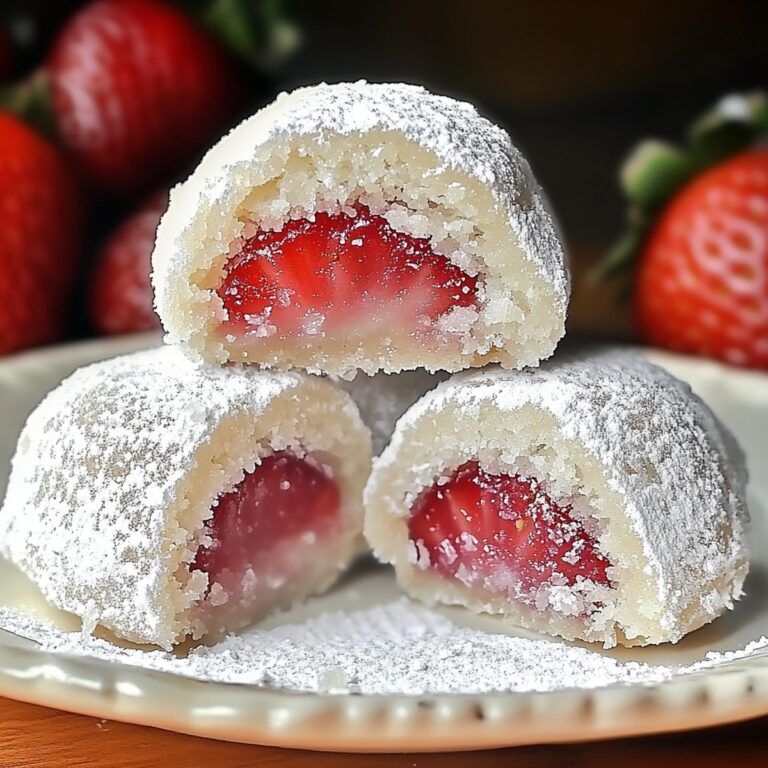 Strawberry Snowball Cookies Recipe