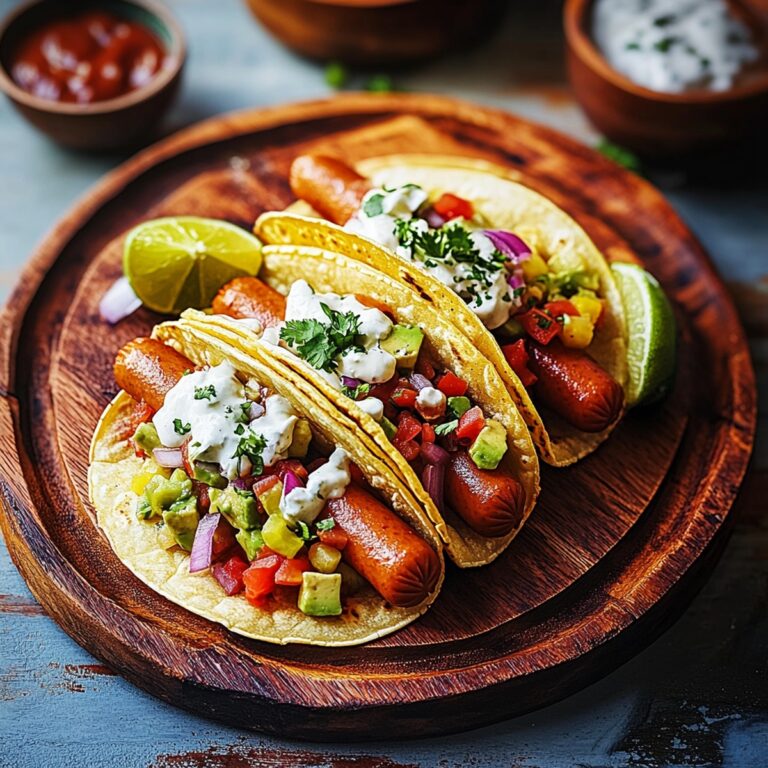 Zesty Mexican Hot Dog Tacos Recipe