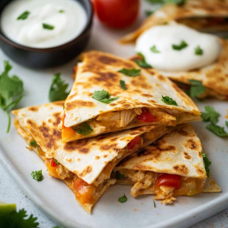 Crispy Chicken Quesadilla Recipe