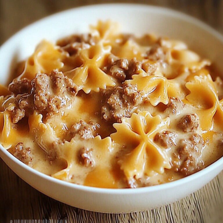 Creamy Velveeta Beef & Bowtie Pasta Recipe