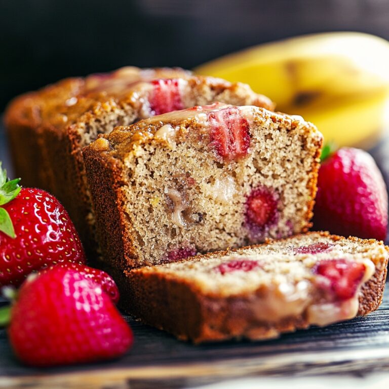 Moist Strawberry Banana Bread Recipe