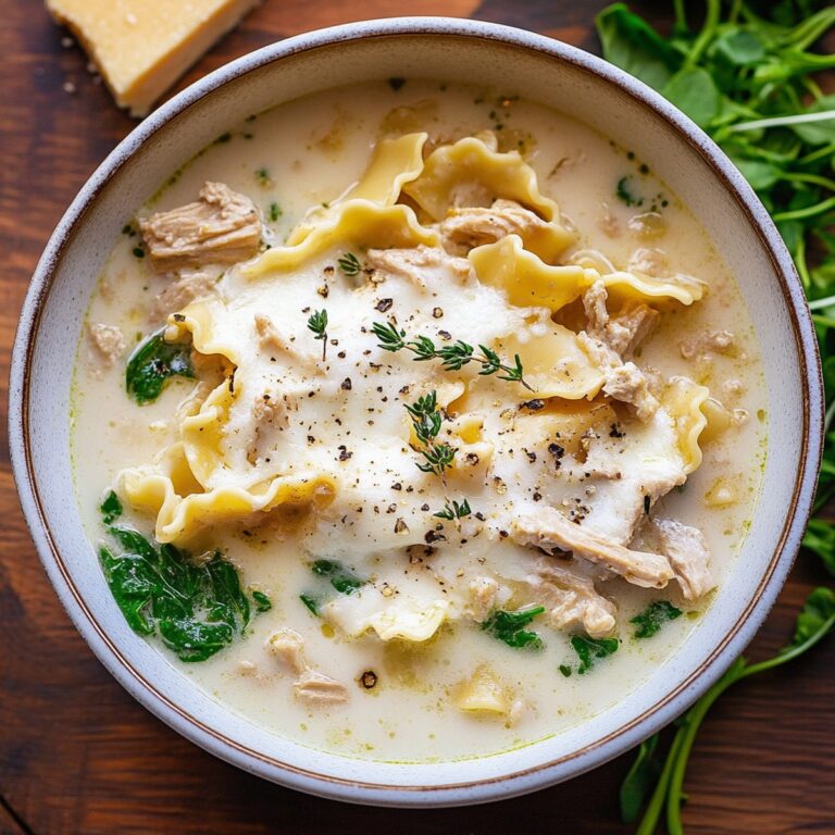Creamy White Lasagna Soup Recipe