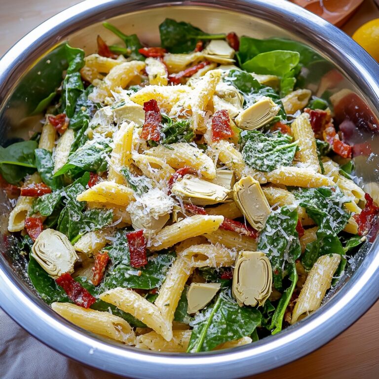 Vibrant Spinach And Artichoke Pasta Salad Recipe
