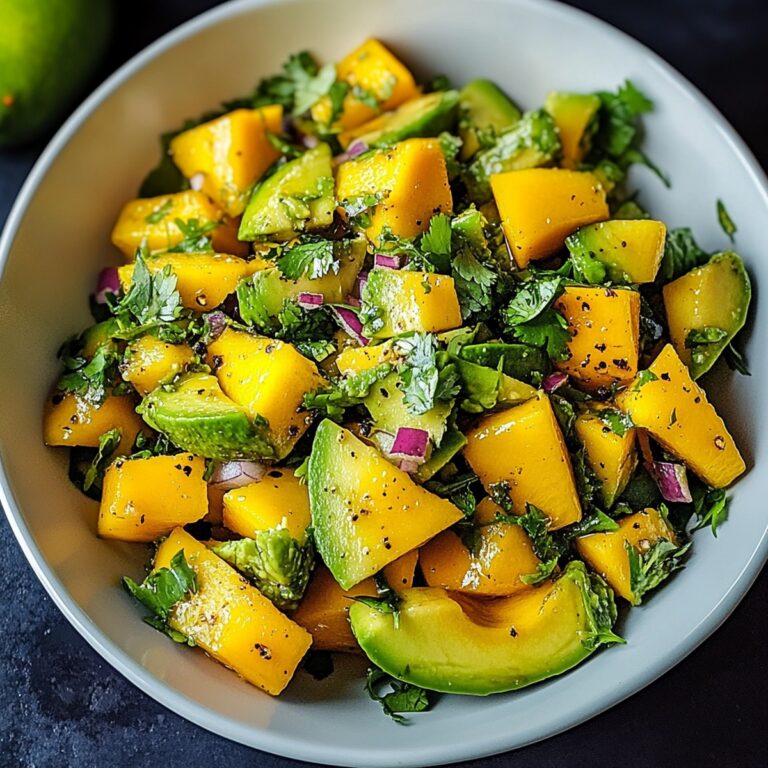 Vibrant Avocado Mango Salad Recipe