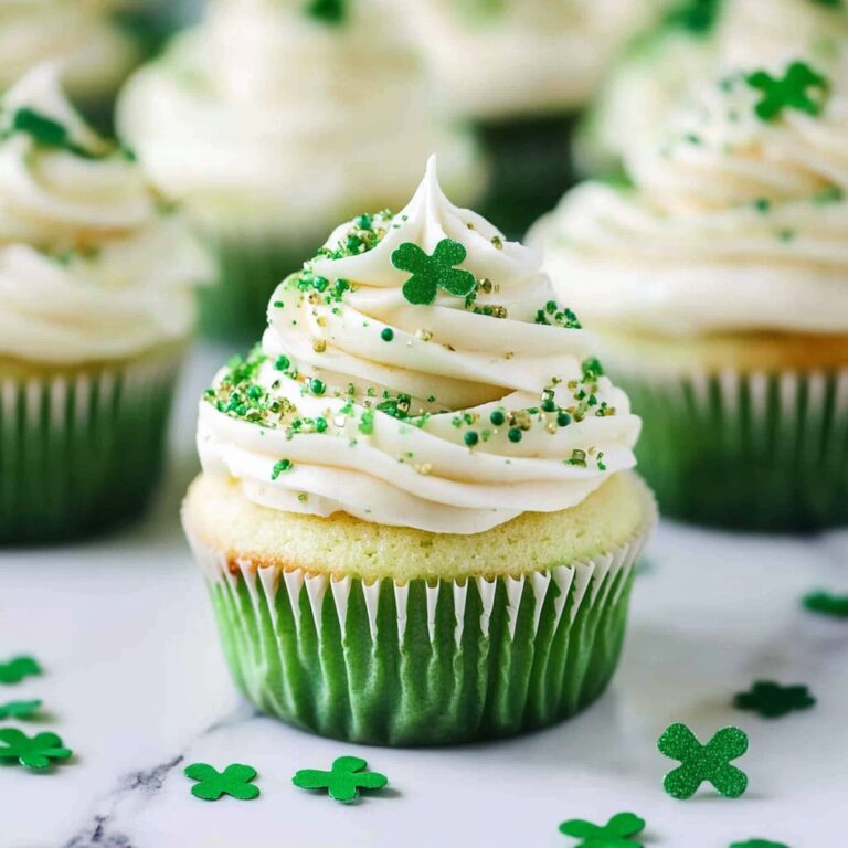Festive Shamrock Shake Cupcakes Recipe
