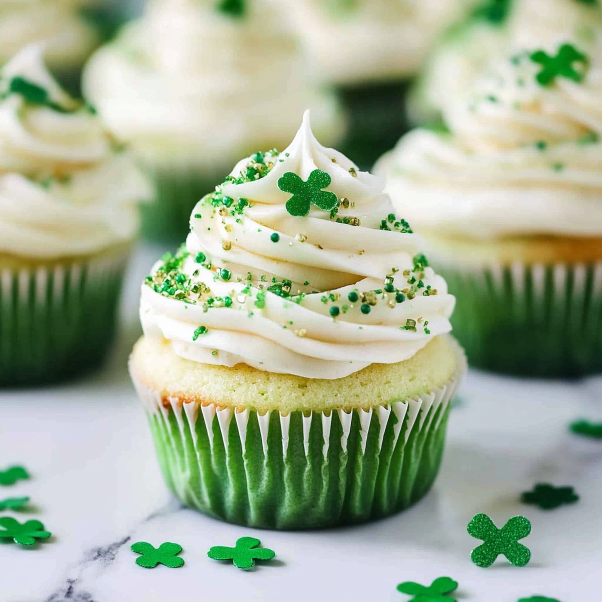 Festive Shamrock Shake Cupcakes Recipe