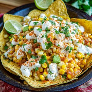 Crispy Mexican Street Corn Nachos Recipe
