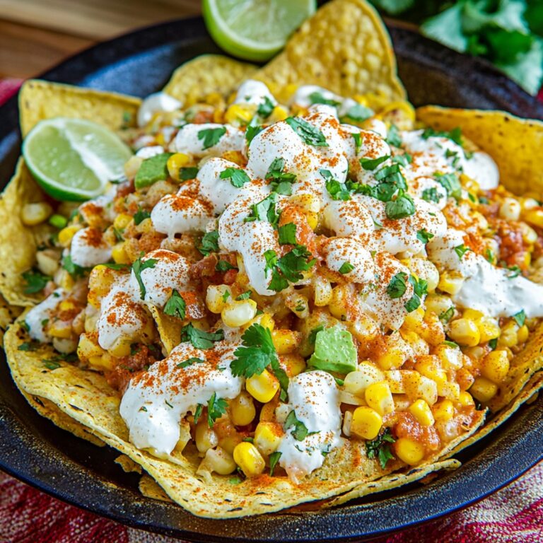 Crispy Mexican Street Corn Nachos Recipe