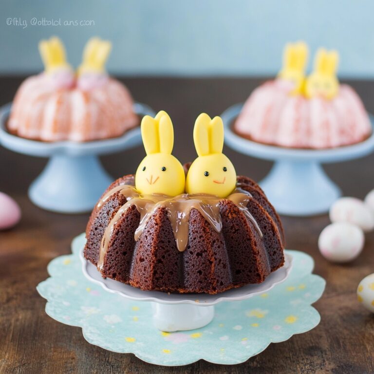 Adorable Bunny Bundt Cakes For Easter Recipe