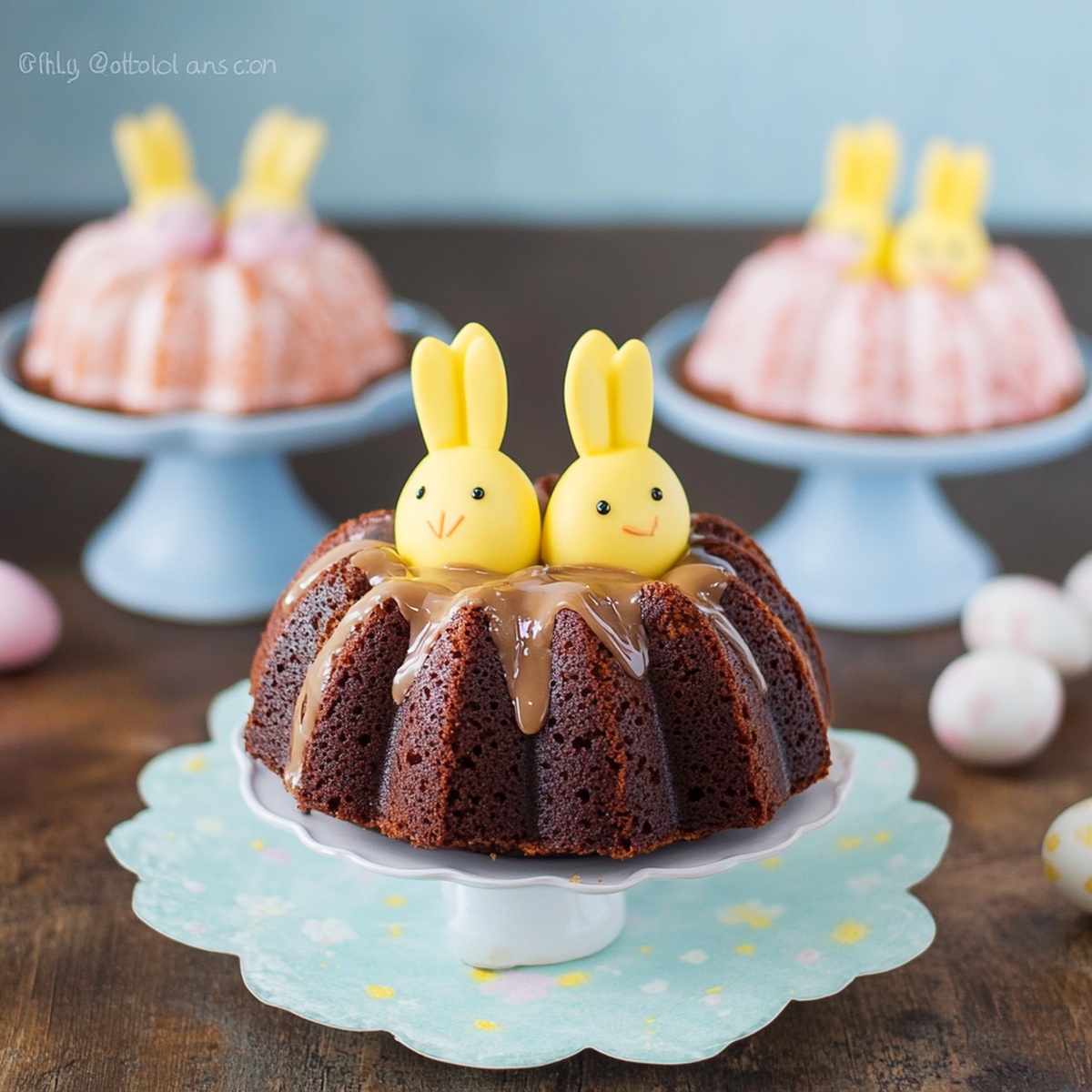 Adorable Bunny Bundt Cakes For Easter Recipe
