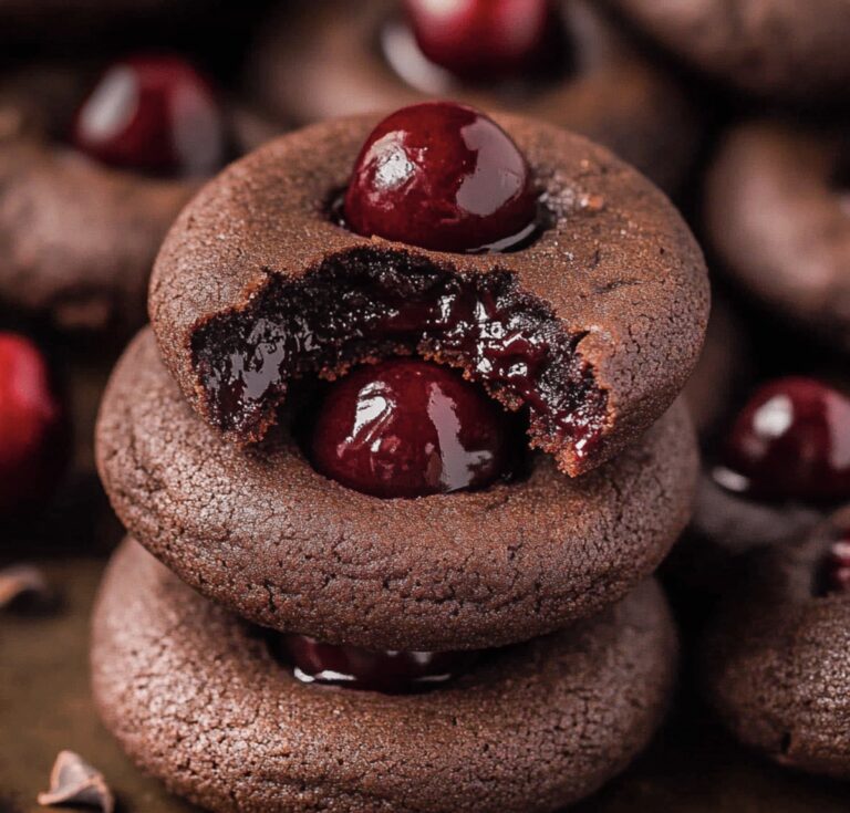 Chocolate Cherry Cookies Recipe