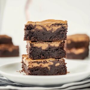 Fudgy Peanut Butter Brownies Recipe