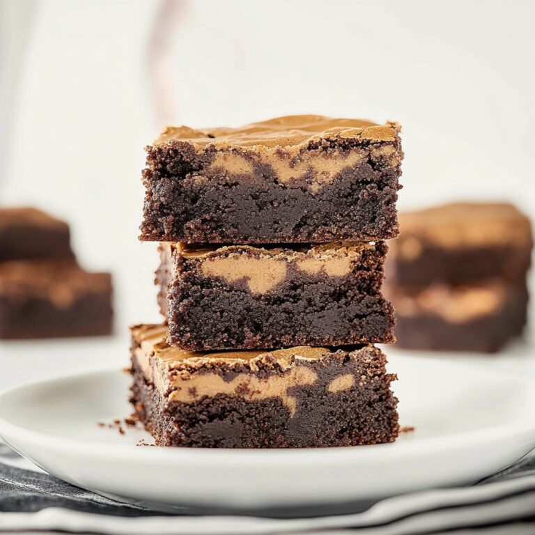 Fudgy Peanut Butter Brownies Recipe