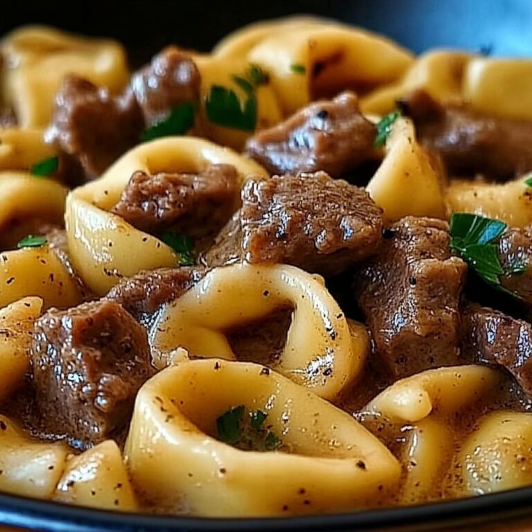 Philly Cheesesteak Tortellini Pasta Recipe