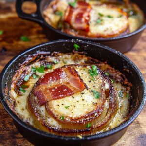 Crispy Asiago Bacon Wrapped Roasted Onions Recipe