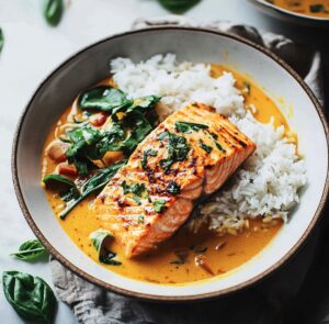 Spicy Coconut Salmon Curry Recipe