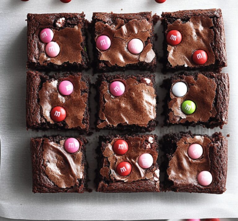 Fudgy M&Ms Brownies Recipe