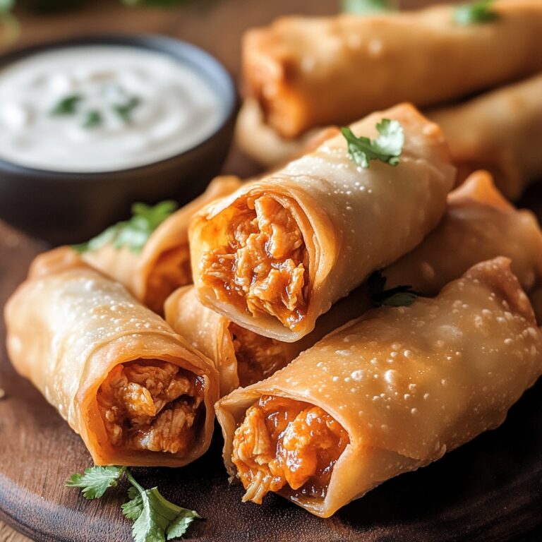 Crispy Buffalo Chicken Egg Rolls Recipe
