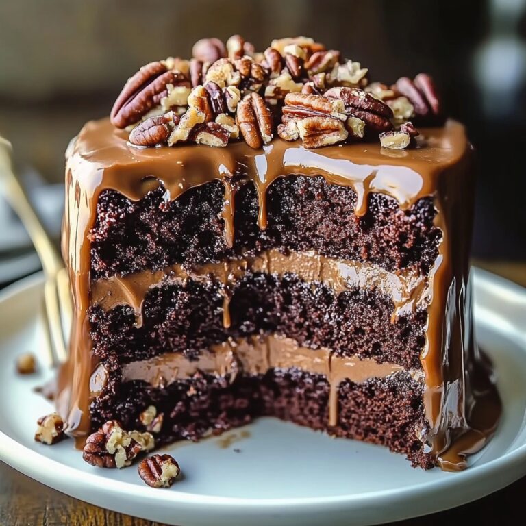 Pecan Caramel Chocolate Cake Recipe