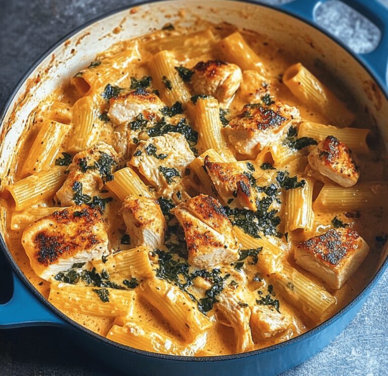 Silky Tuscan Chicken Pasta Recipe