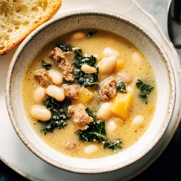 Hearty Sausage, Kale, And White Bean Soup Recipe