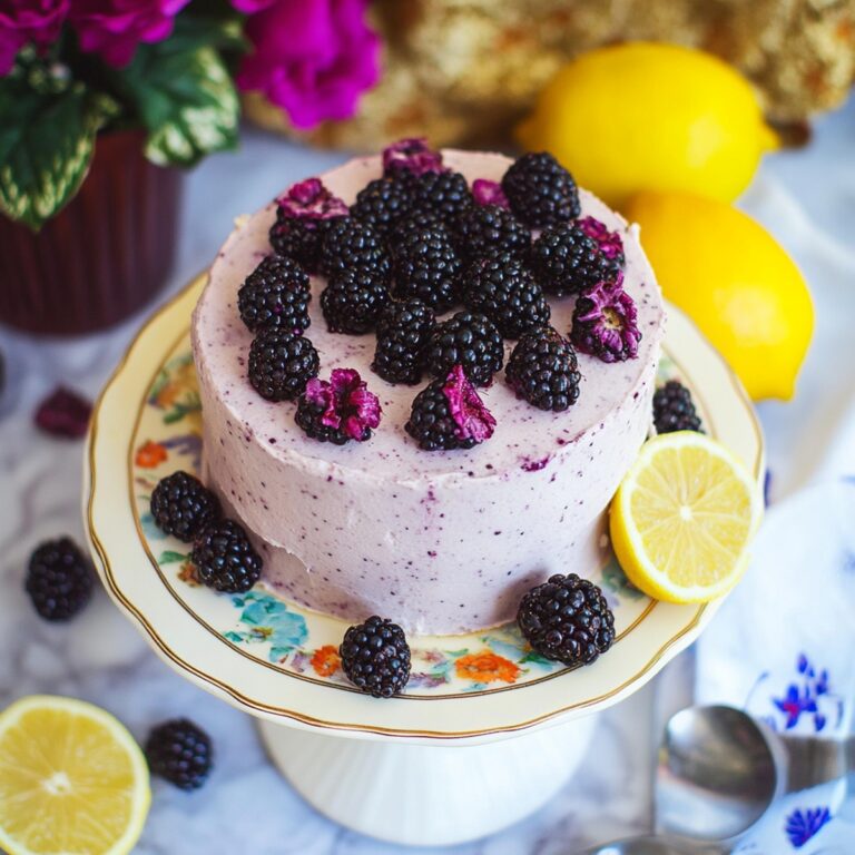 Tangy Blackberry Lemon Cake Recipe