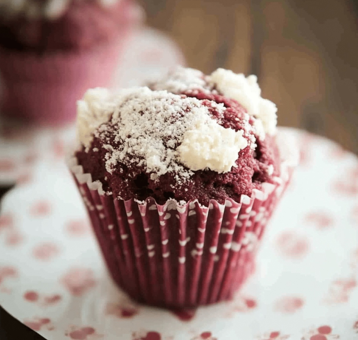 Moist Red Velvet Cream Cheese Muffins Recipe