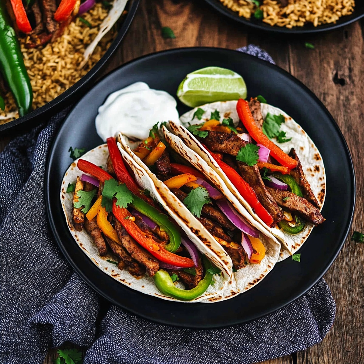 Spicy Portobello Vegan Fajitas Recipe