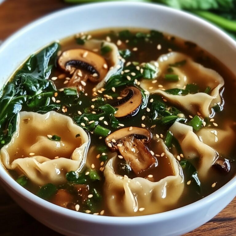 Potsticker Soup With Mushrooms & Bok Choy Recipe