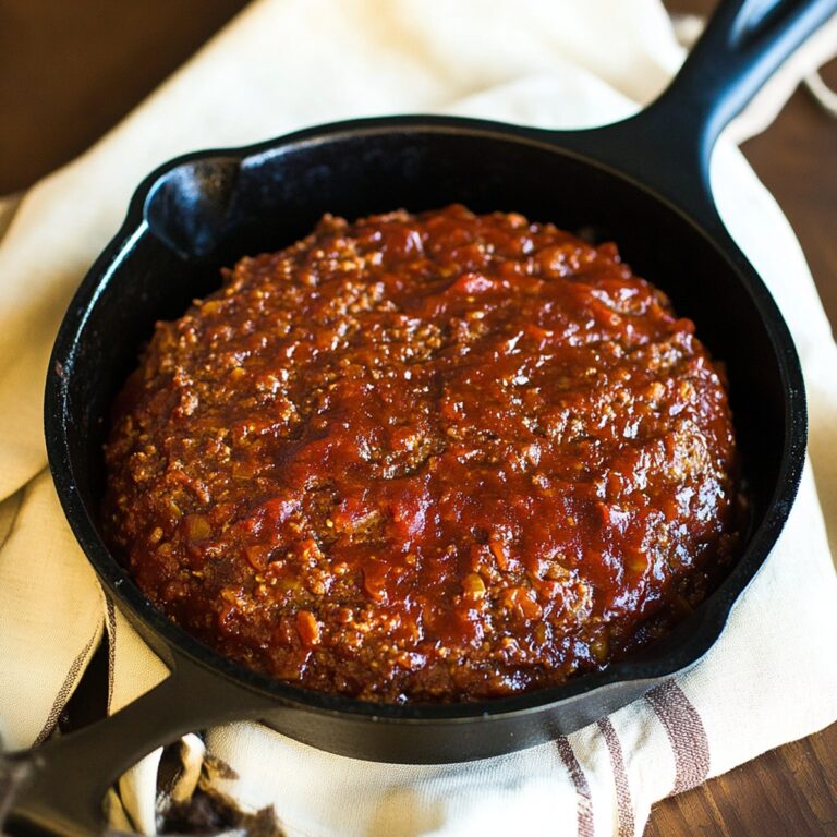 Hearty Skillet Meatloaf Recipe