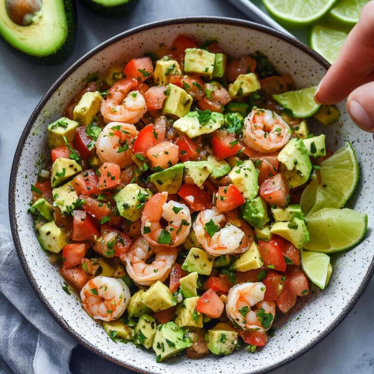 Vibrant Avocado Salsa Shrimp Salad Recipe
