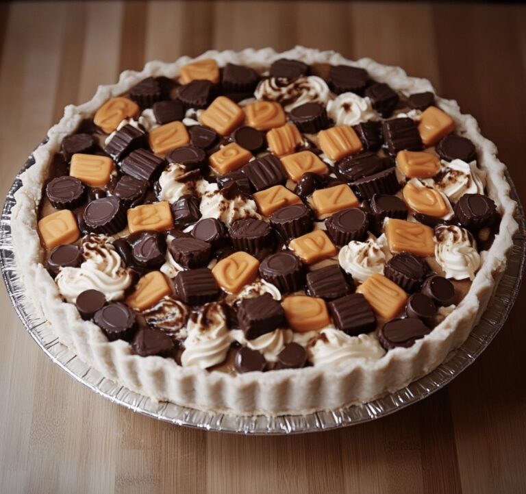 Giant Reeses Peanut Butter Cup Pie Recipe