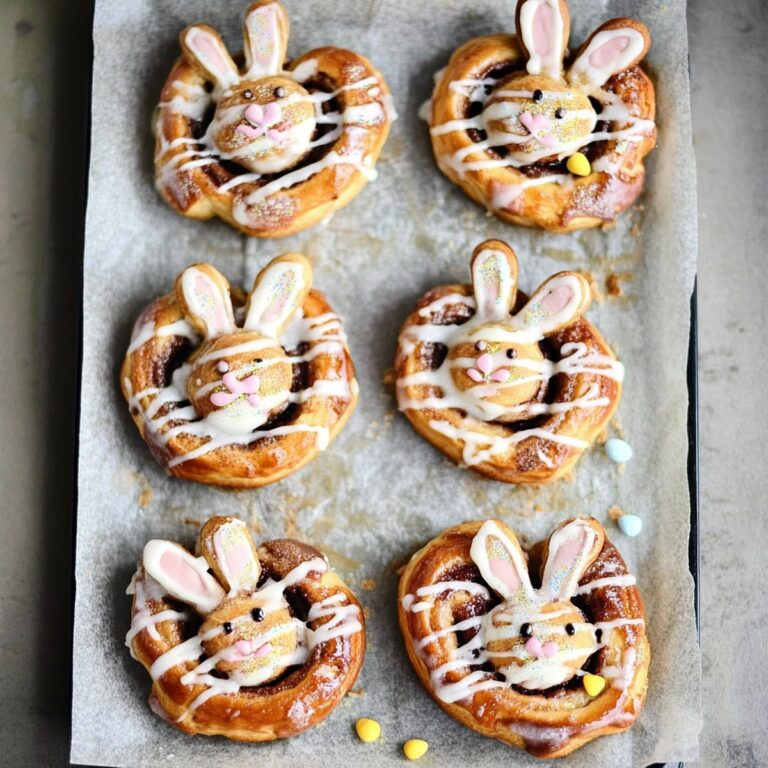 Adorable Easter Bunny Cinnamon Rolls Recipe