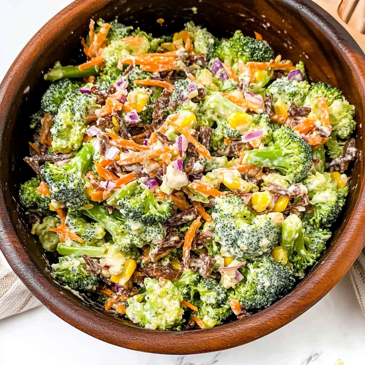 Crunchy Keto Broccoli Salad Recipe