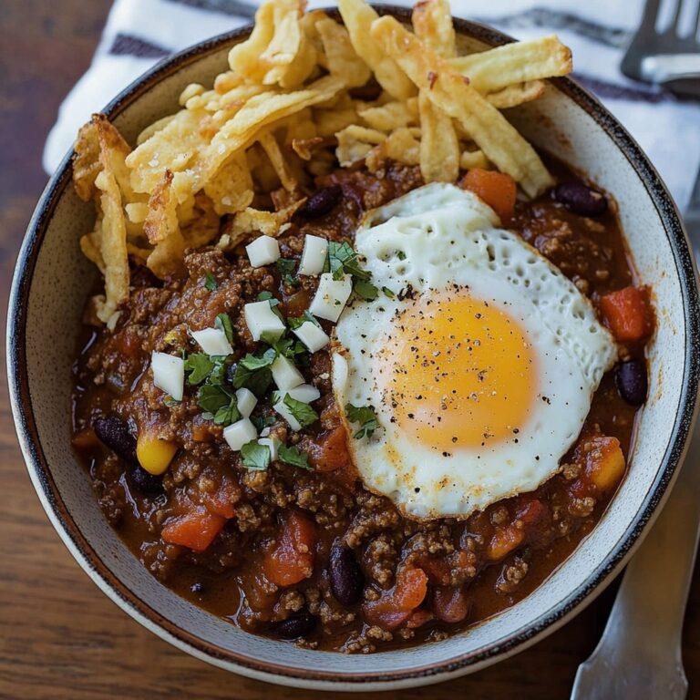 Breakfast Chili And Eggs Recipe