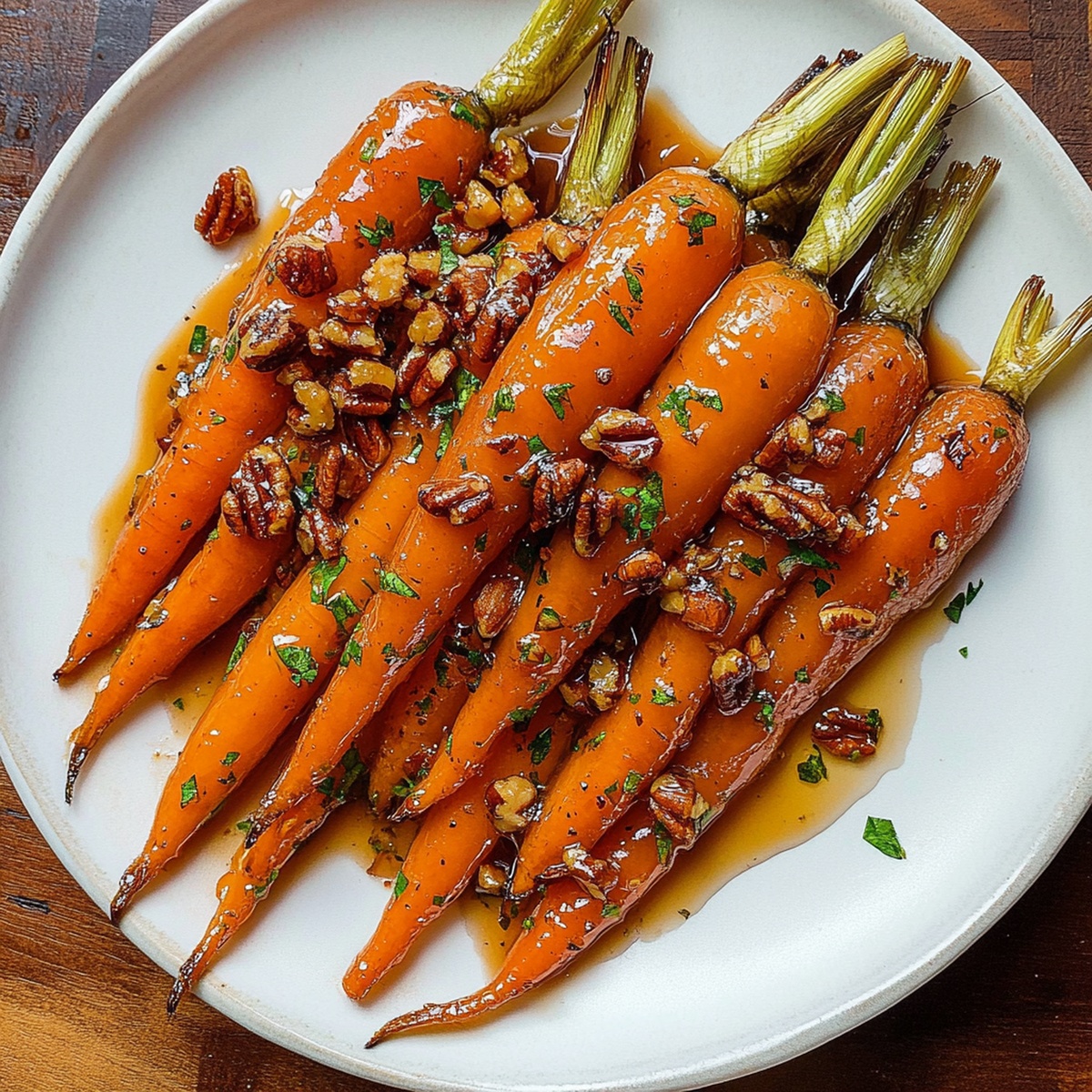 Caramelized Maple Pecan Glazed Carrots Recipe