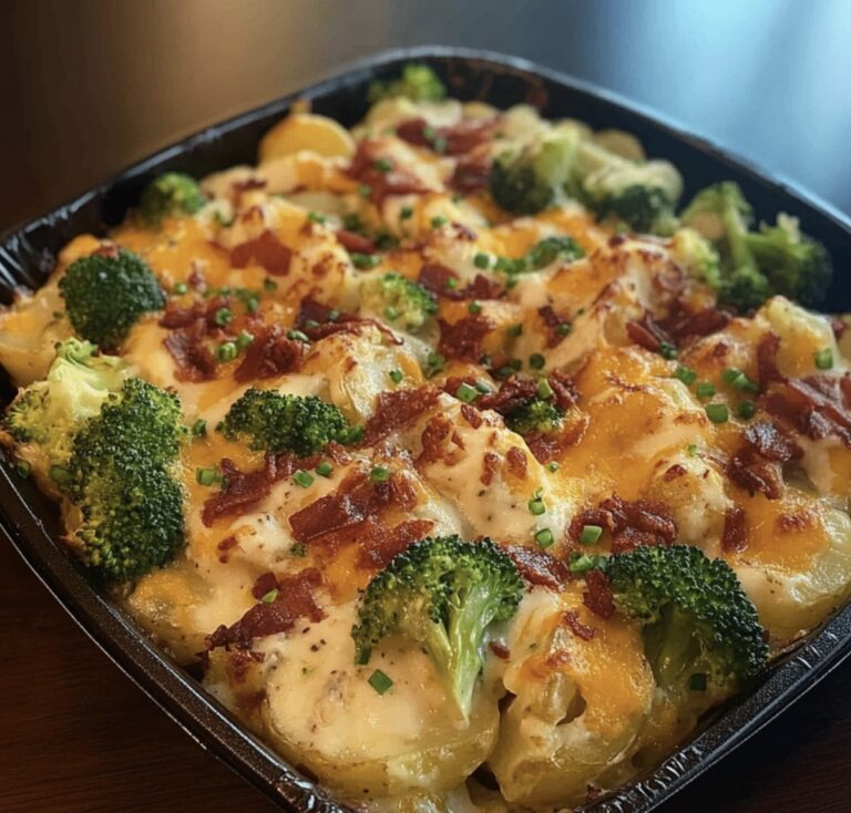 Crispy Loaded Broccoli Potato Pan Recipe