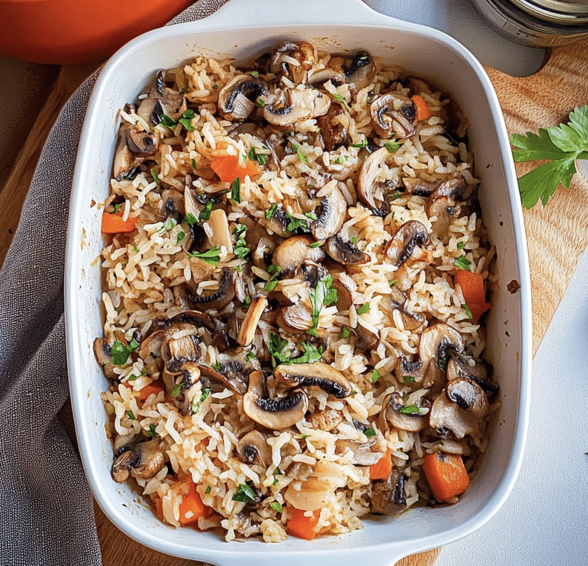 Hearty Mushroom Rice Recipe