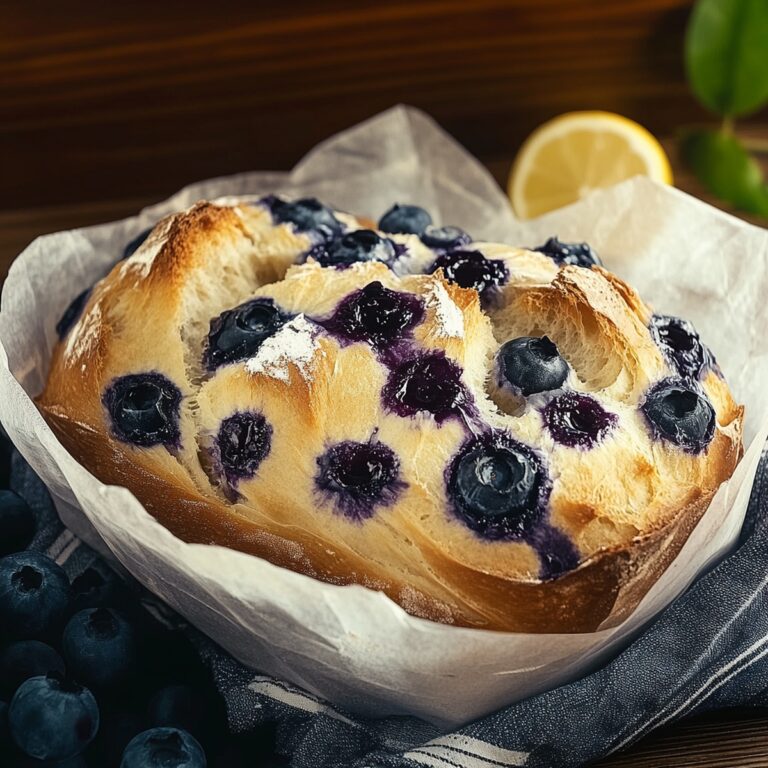Tangy Lemon Blueberry Sourdough Bread Recipe