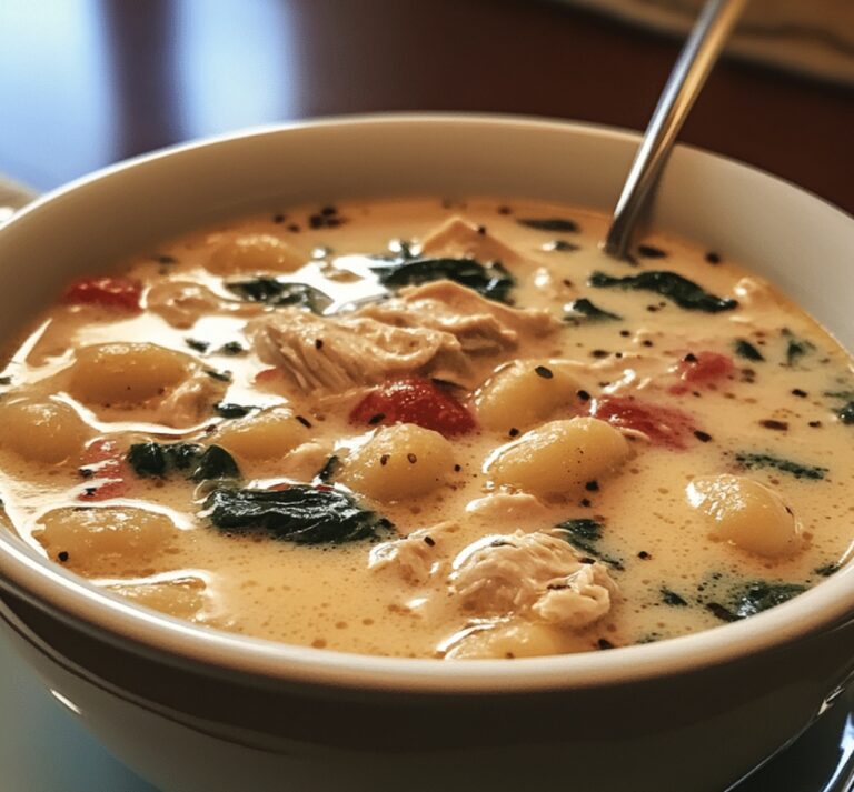 Hearty Olive Garden Chicken Gnocchi Soup Recipe
