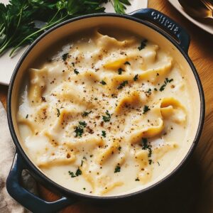 Creamy White Chicken Lasagna Soup Recipe