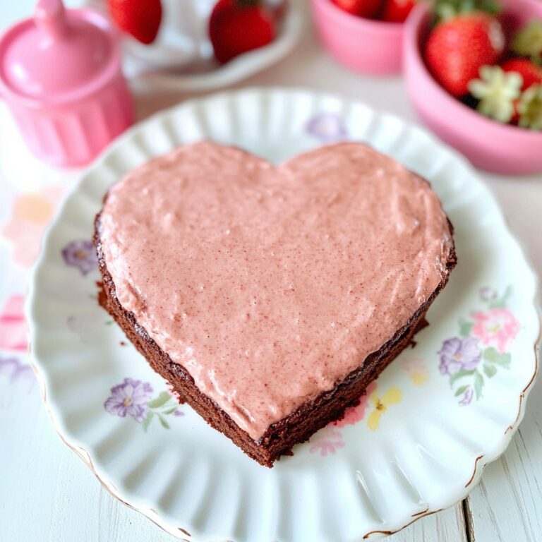 Strawberry Sweetheart Brownies Recipe