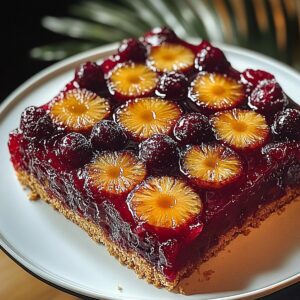 Cranberry Pineapple Upside-Down Cake Recipe