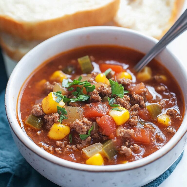 Hearty Hamburger Soup Recipe