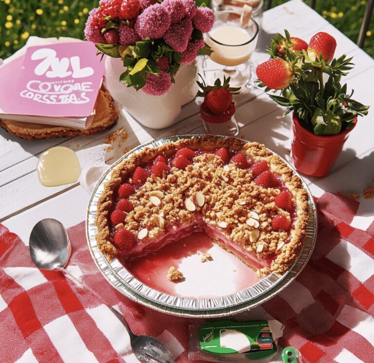 Strawberry-Almond Crumble Pie Recipe