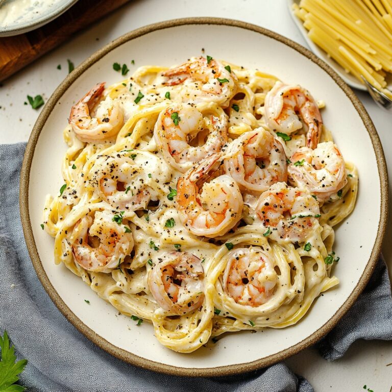 Creamy Garlic Shrimp Pasta Recipe