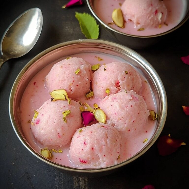 Rose Rasmalai Recipe