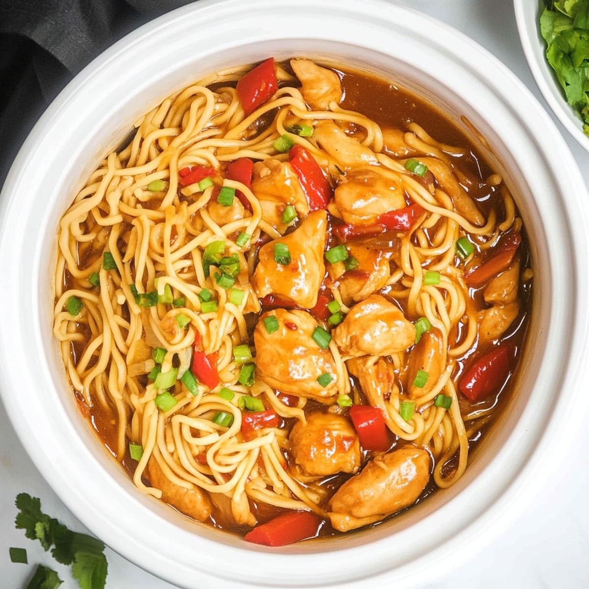 Effortless Slow Cooker Honey Garlic Chicken & Noodles Recipe
