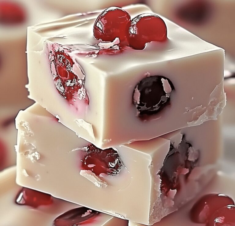 Dreamy Maraschino Cherry White Chocolate Fudge Recipe