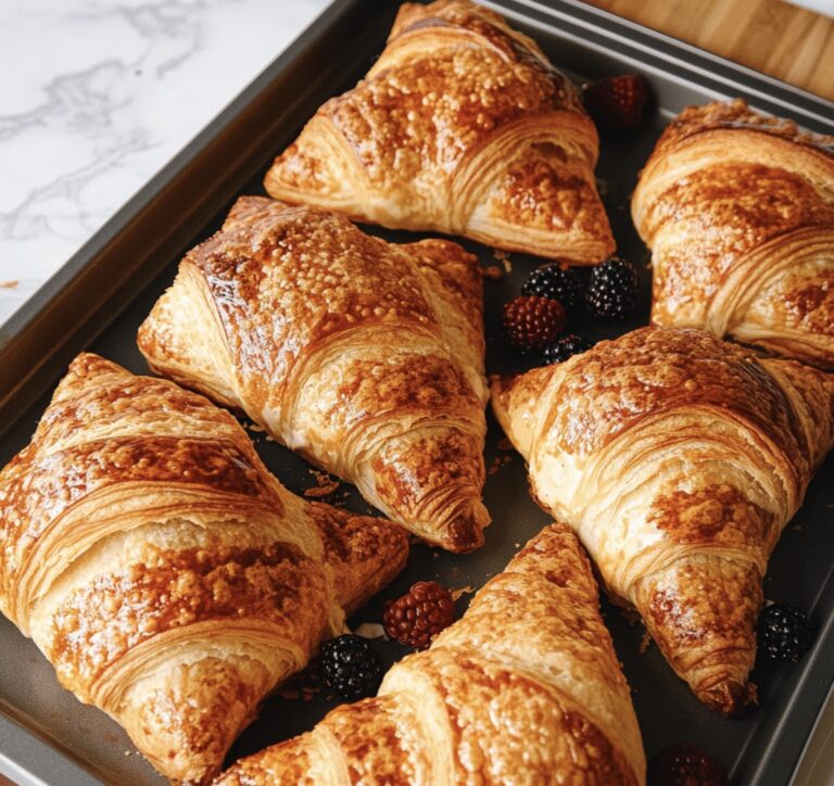 Heavenly Berries And Cream Filled Croissants Recipe